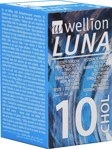 Wellion LUNA Cholesterin Teststreifen 10 Stück