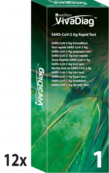 Wellion SARS-CoV-2 Ag Antigen Schnelltest Einzelpackung VPE12