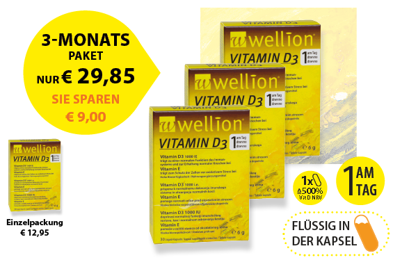 Wellion VITAMIN D3 3-Monats-Paket