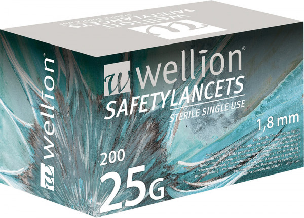 Wellion Sicherheitslanzetten 25G (Safetylancets)