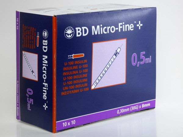 BD MicroFine+ 0,5ml, 100 Stk
