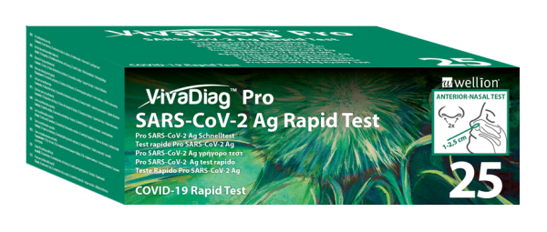 VivaDiag Pro SARS-CoV-2 Ag Antigen Schnelltest Packung