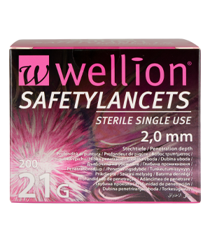 Wellion SAFETYLANCETS 21G