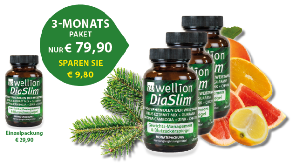 Wellion DiaSlim 3-Monats-Paket (vegan)