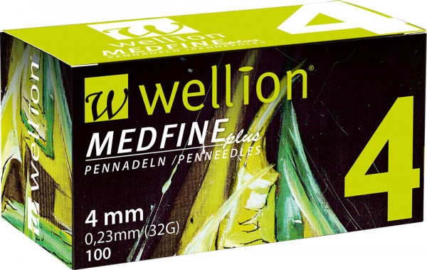 Wellion MEDFINE plus Pennnadeln 4mm 100 Stück