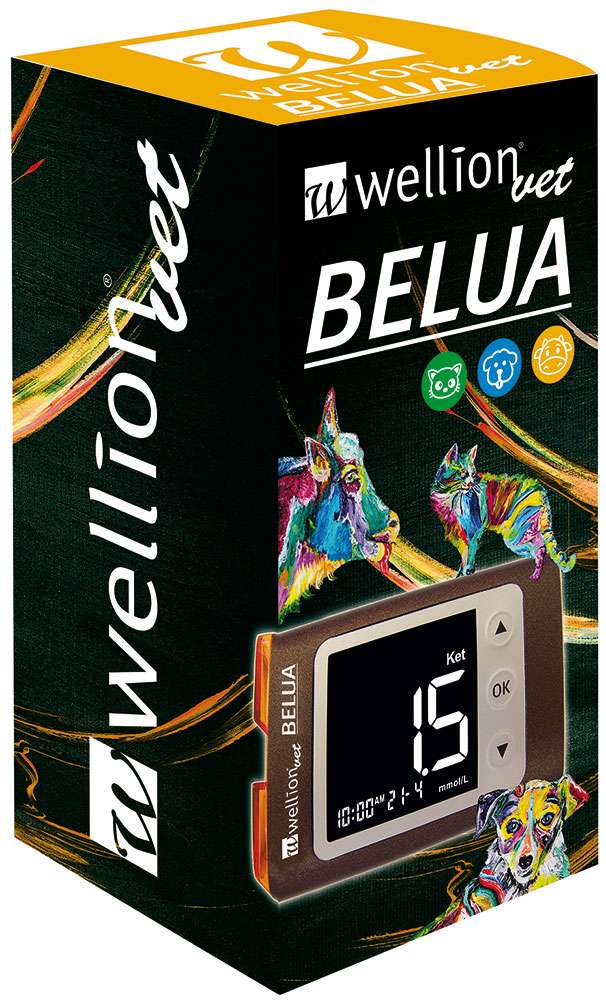 WellionVet BELUA Blutzucker & KetonMessgerät für Katze, Hund & Kuh